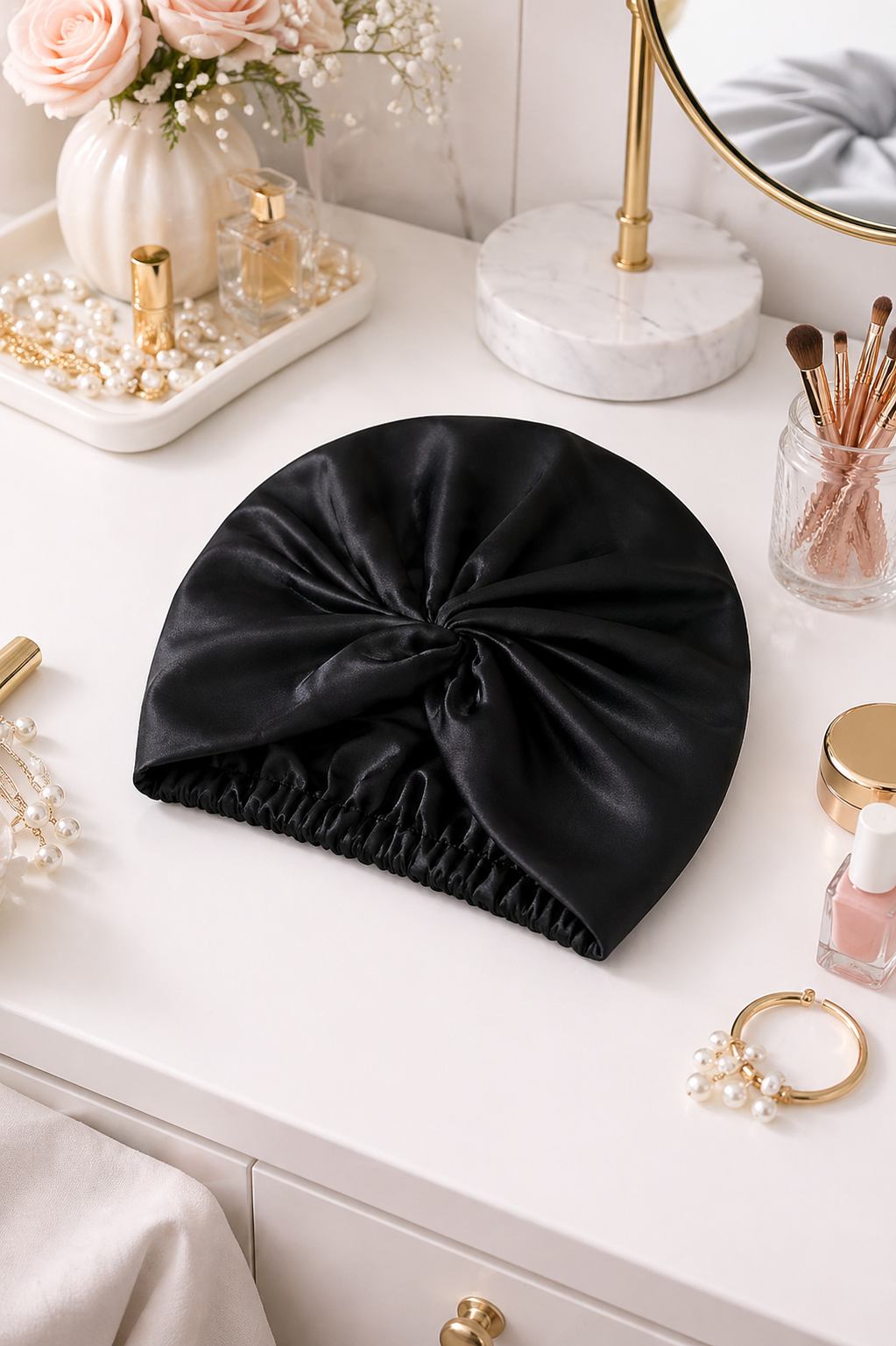 Mulberry Silk Turban Bonnet