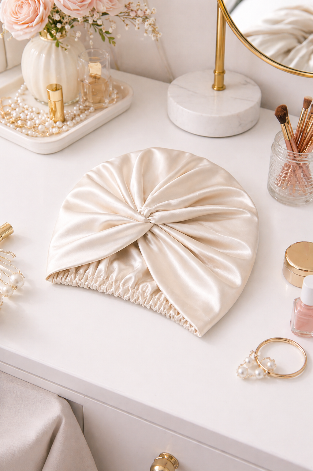 Mulberry Silk Turban Bonnet