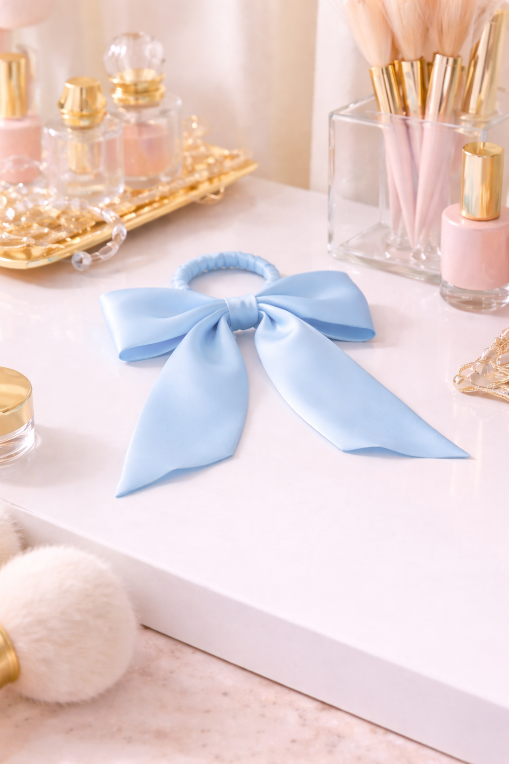 Mulberry Silk Bow Scrunchie