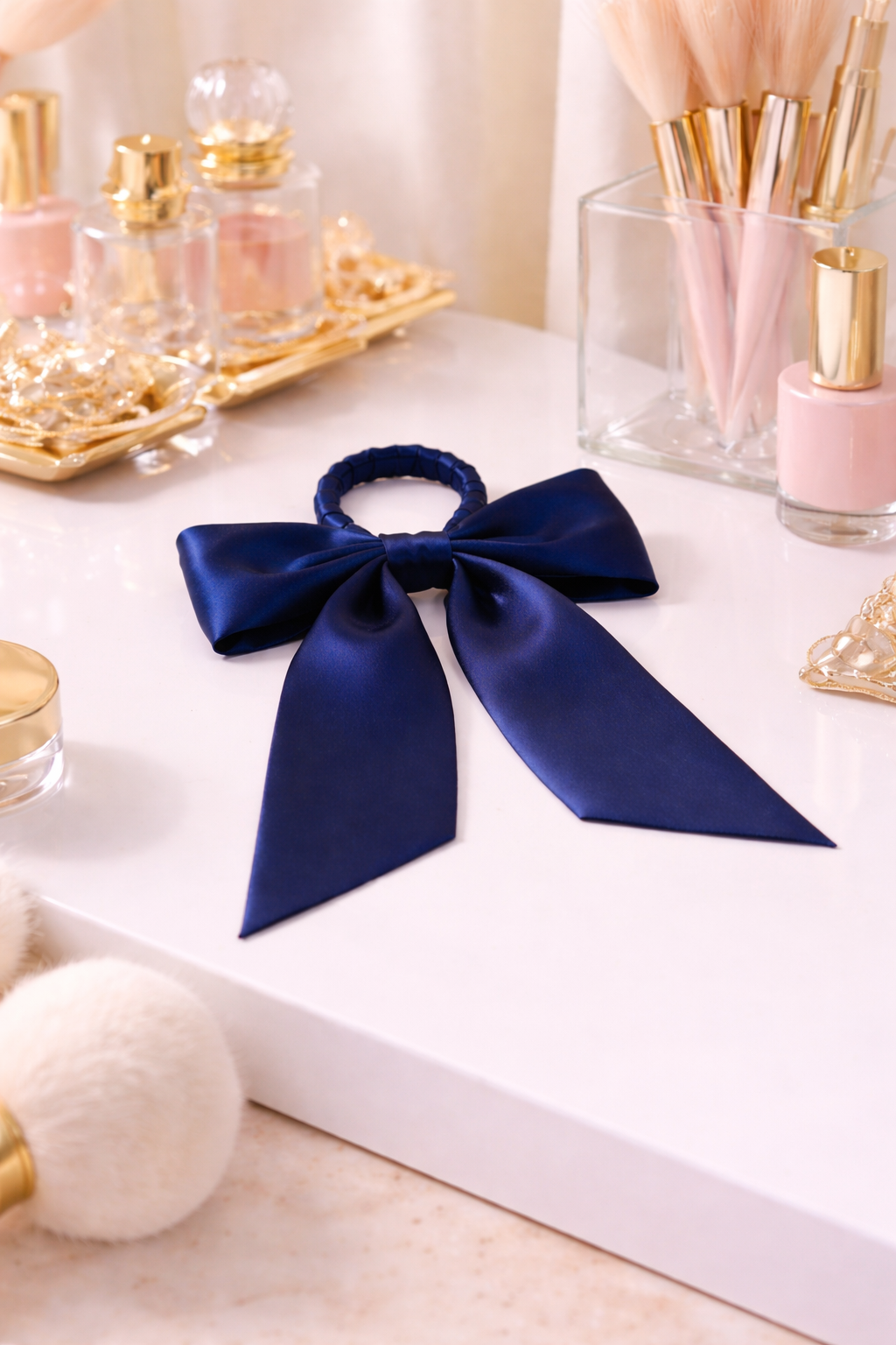 Mulberry Silk Bow Scrunchie